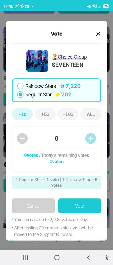 Vote Stars
