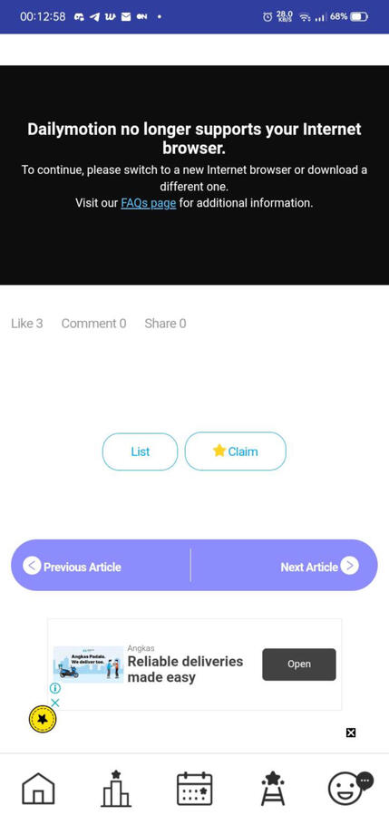 Claim Button